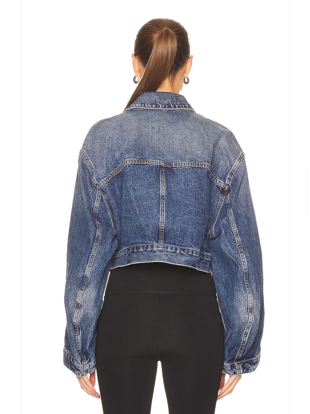 KHAITE Combly cropped denim jacket - Picture 3 of 11